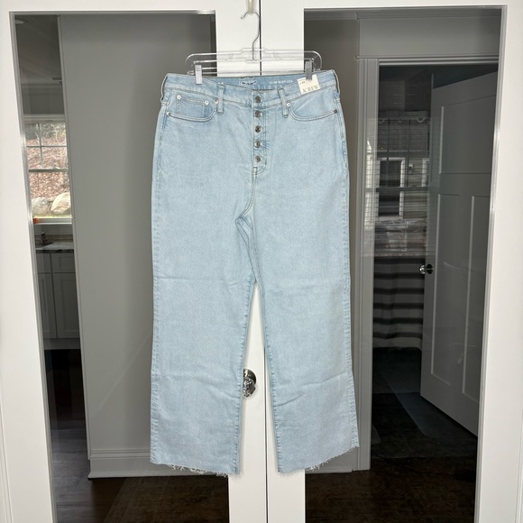 NWT J. Crew Full-length Slim Wide-leg Jean Doriel Wash Blue - Picture 2 of 6